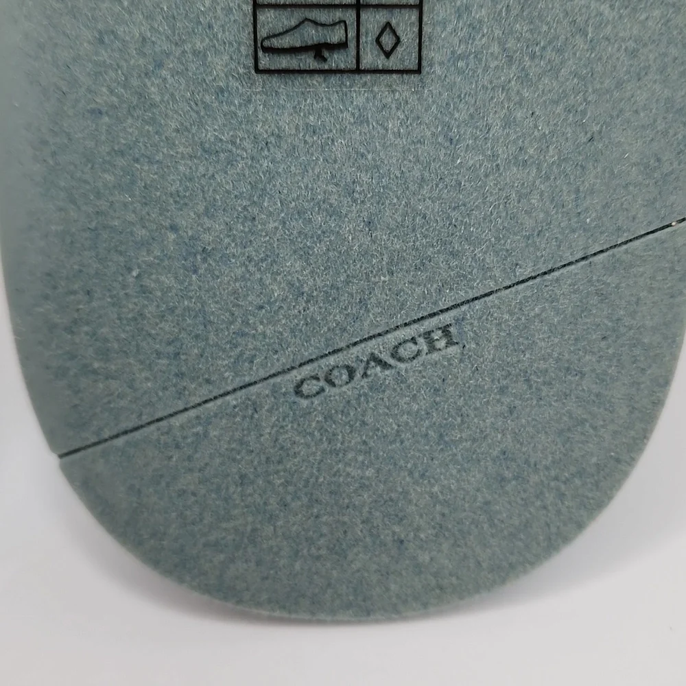 ⭐️COACH💯 NWT "BRIDGETT TERRY" SLIDERS/SHOES, THE SIZE IS 8.5 LADIES, AQUA COLOR - Picture 7 of 16